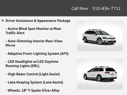 Pure White 2019 Volkswagen Golf Alltrack TSI SE