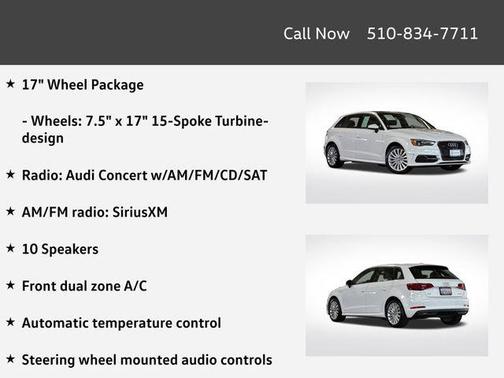 2016 Audi A3 e-tron 1.4T Premium