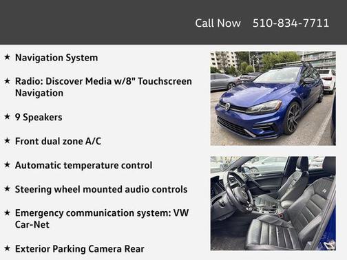 Lapiz Blue Metallic 2018 Volkswagen Golf R 2.0T Manual