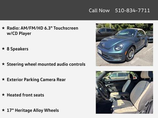 Teal Metallic 2018 Volkswagen Beetle 2.0T Coast