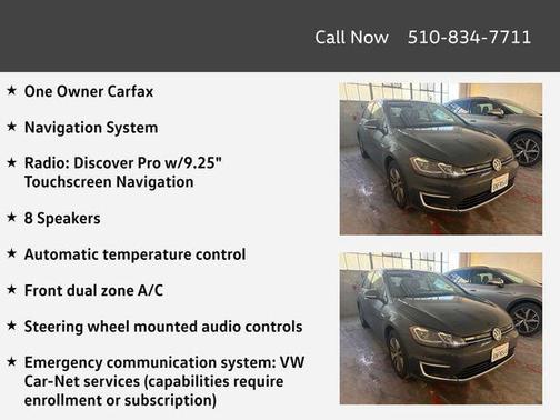 2019 Volkswagen e-Golf SEL Premium