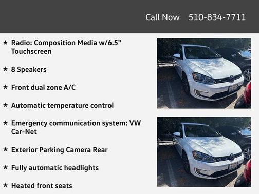 2016 Volkswagen e-Golf SE
