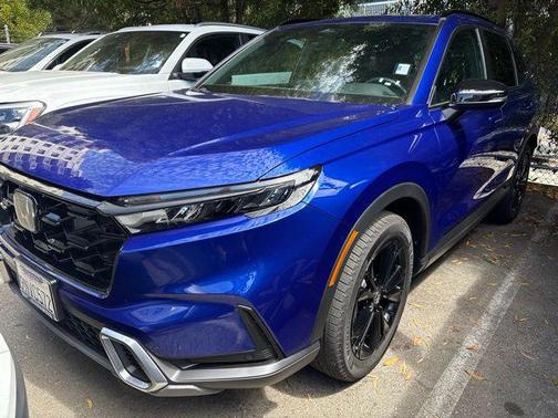Blue 2025 Honda CR-V Hybrid Sport Touring AWD