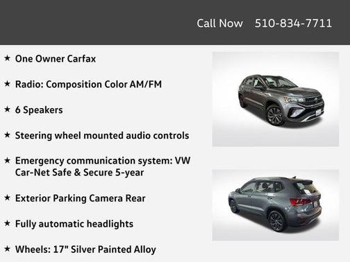 Platinum Gray Metallic 2023 Volkswagen Taos 1.5T S