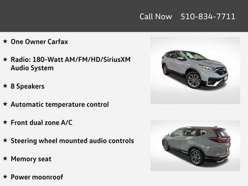 Gray 2021 Honda CR-V 2WD EX-L