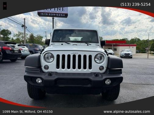 White 2016 Jeep Wrangler Unlimited Sport