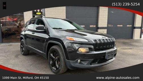Black 2016 Jeep Cherokee Altitude