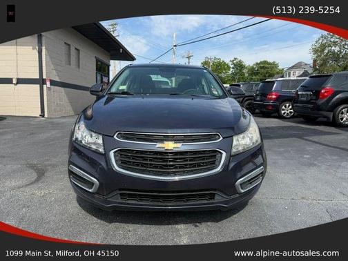 Blue 2015 Chevrolet Cruze 1LT