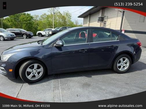 Blue 2015 Chevrolet Cruze 1LT