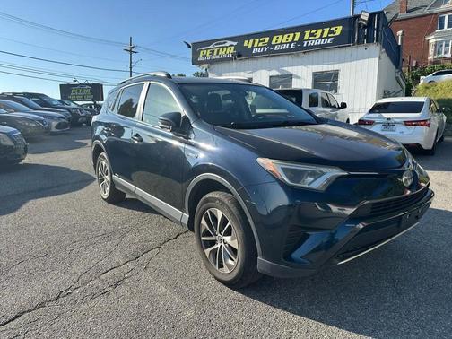 Blue 2018 Toyota RAV4 Hybrid XLE