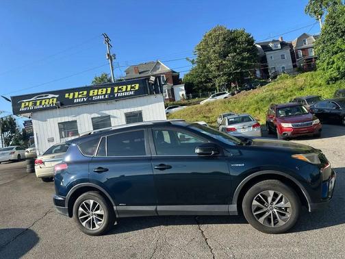 Blue 2018 Toyota RAV4 Hybrid XLE