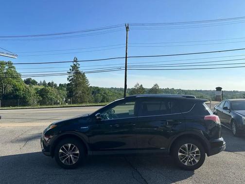 Blue 2018 Toyota RAV4 Hybrid XLE