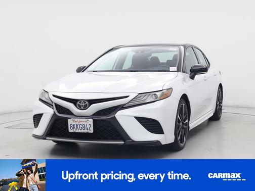 White 2019 Toyota Camry XSE