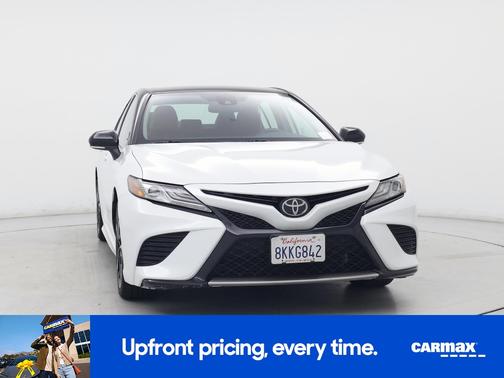 White 2019 Toyota Camry XSE