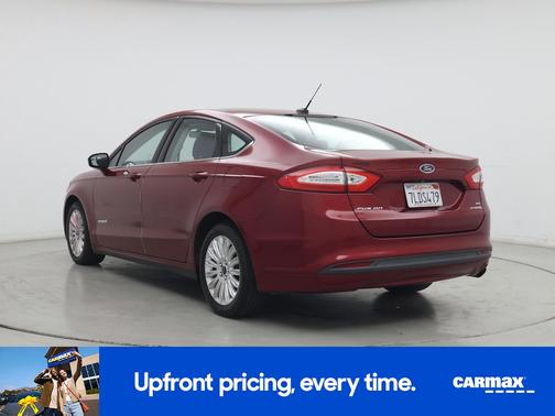 Red 2014 Ford Fusion Hybrid SE