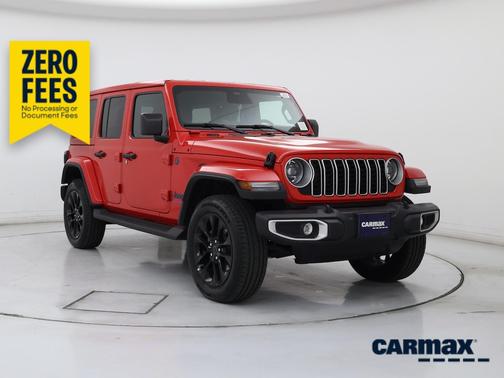 Red 2025 Jeep Wrangler 4xe Sahara