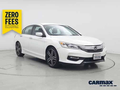 White 2016 Honda Accord Sport