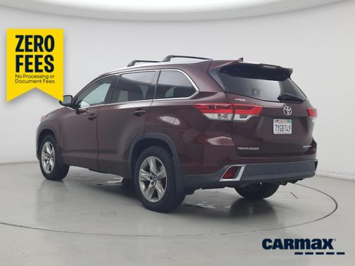 Burgundy 2017 Toyota Highlander Limited Platinum