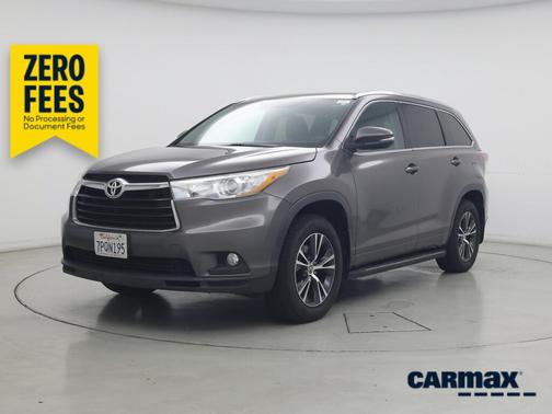 Gray 2016 Toyota Highlander XLE