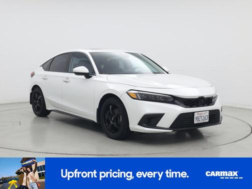 White 2022 Honda Civic EX-L