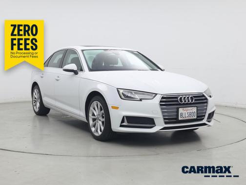 White 2019 Audi A4 Premium