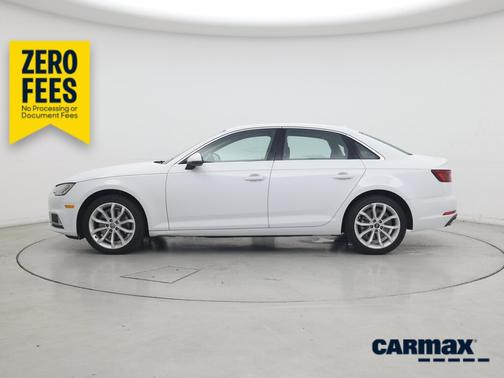 White 2019 Audi A4 Premium