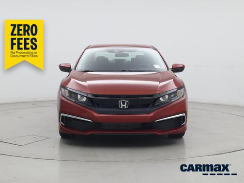 Red 2019 Honda Civic LX