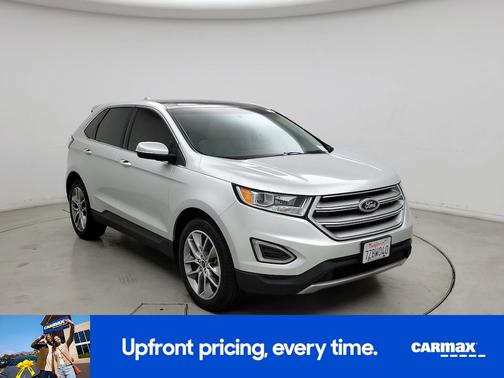 Silver 2017 Ford Edge Titanium