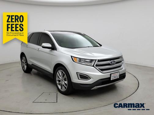 Silver 2017 Ford Edge Titanium