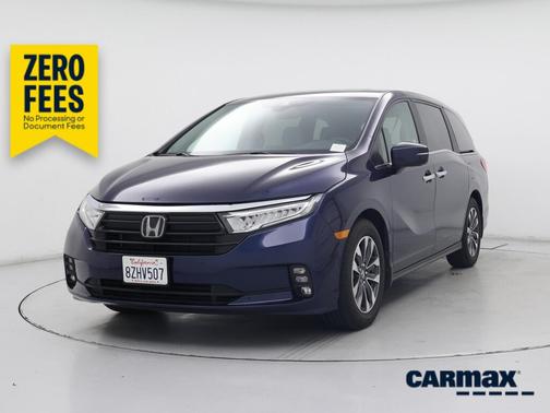 Blue 2022 Honda Odyssey EX-L