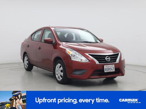 Red 2019 Nissan Versa S Plus