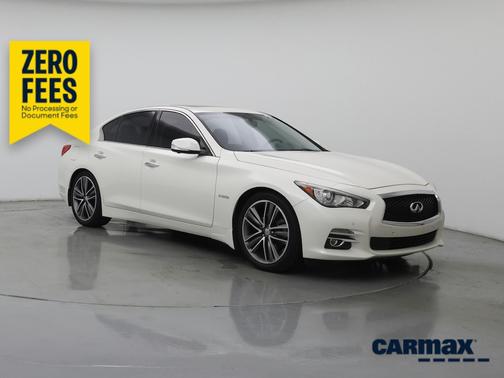 White 2016 INFINITI Q50 Hybrid Premium