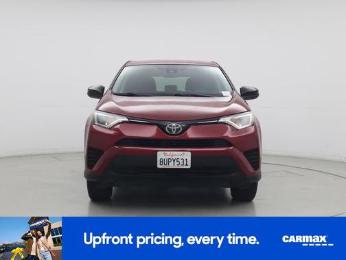 Red 2018 Toyota RAV4 LE