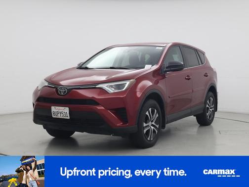 Red 2018 Toyota RAV4 LE