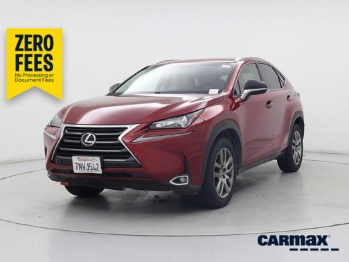 Red 2016 Lexus NX 200t