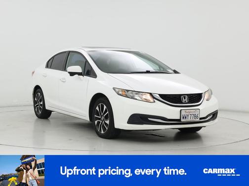 White 2015 Honda Civic EX