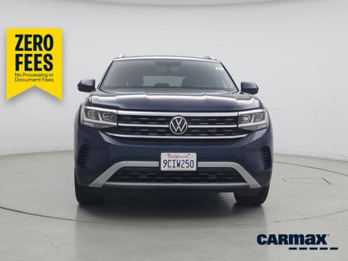 Blue 2022 Volkswagen Atlas Cross Sport SE w/Tech