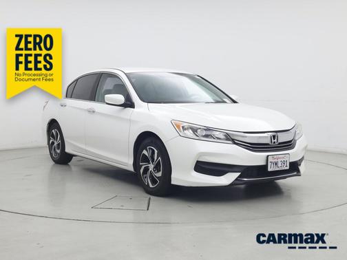 White 2017 Honda Accord LX