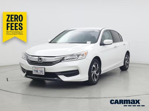 White 2017 Honda Accord LX