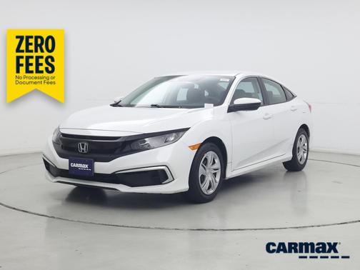 White 2021 Honda Civic LX