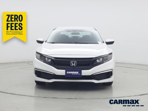 White 2021 Honda Civic LX