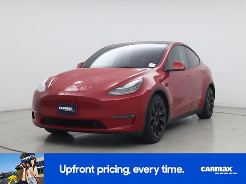 Red 2022 Tesla Model Y Long Range