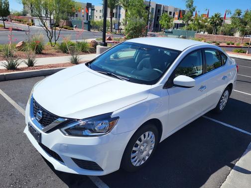 White 2017 Nissan Sentra SV