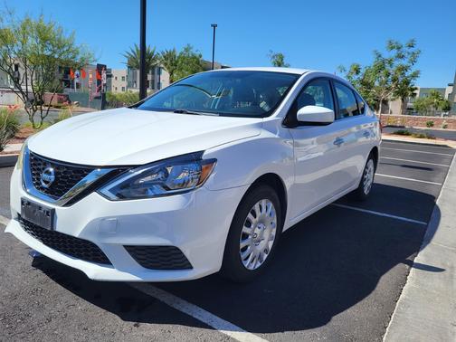 White 2017 Nissan Sentra SV