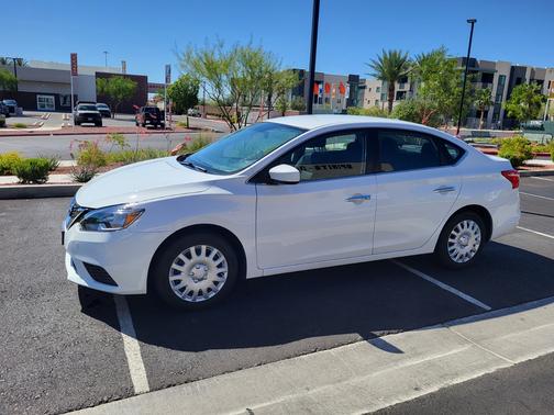 White 2017 Nissan Sentra SV
