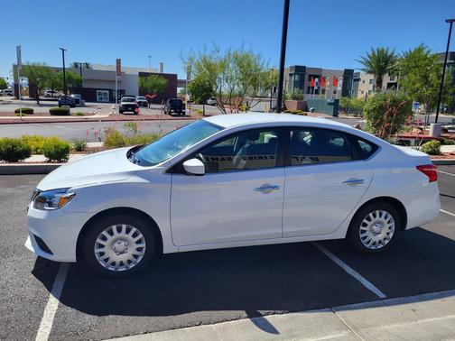 White 2017 Nissan Sentra SV