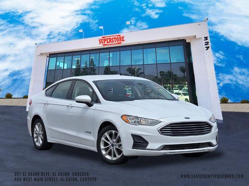 Oxford White 2019 Ford Fusion Hybrid SE