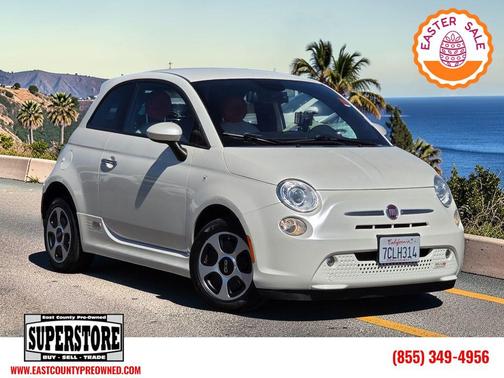 Bianco Perla (Pearl White Tri-Coat) 2013 FIAT 500e Battery Electric