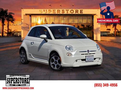 Bianco Perla (Pearl White Tri-Coat) 2013 FIAT 500e Battery Electric