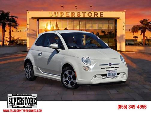 Bianco Perla (Pearl White Tri-Coat) 2013 FIAT 500e Battery Electric
